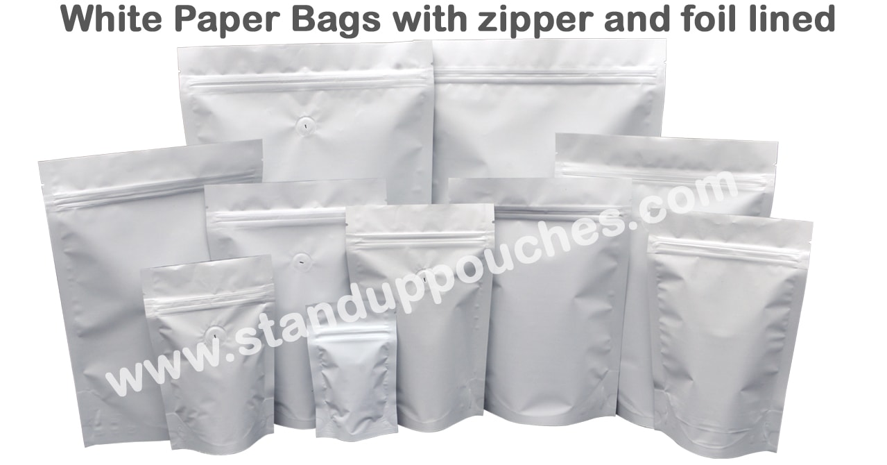 white paper bags